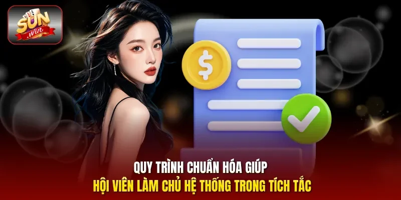 Quy trình chuẩn hóa giúp hội viên làm chủ hệ thống trong tích tắc 